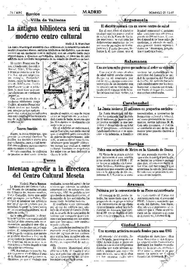 ABC MADRID 21-12-1997 página 76