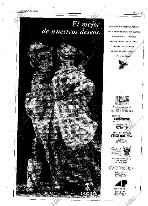 ABC MADRID 21-12-1997 página 79