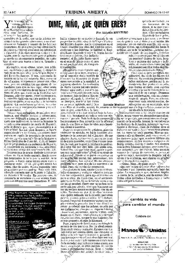 ABC MADRID 21-12-1997 página 82