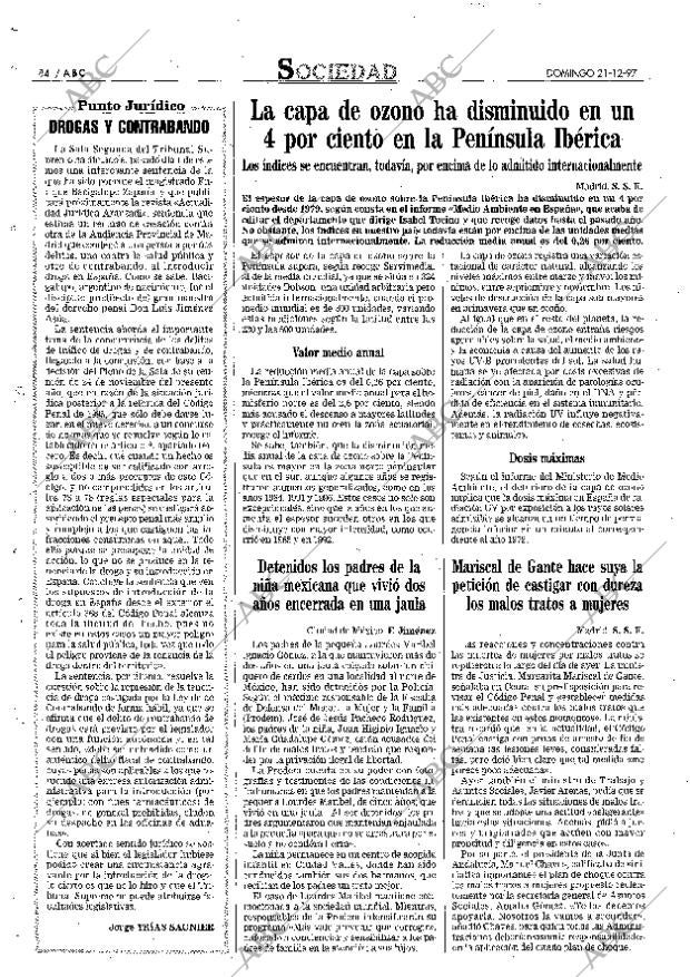 ABC MADRID 21-12-1997 página 84