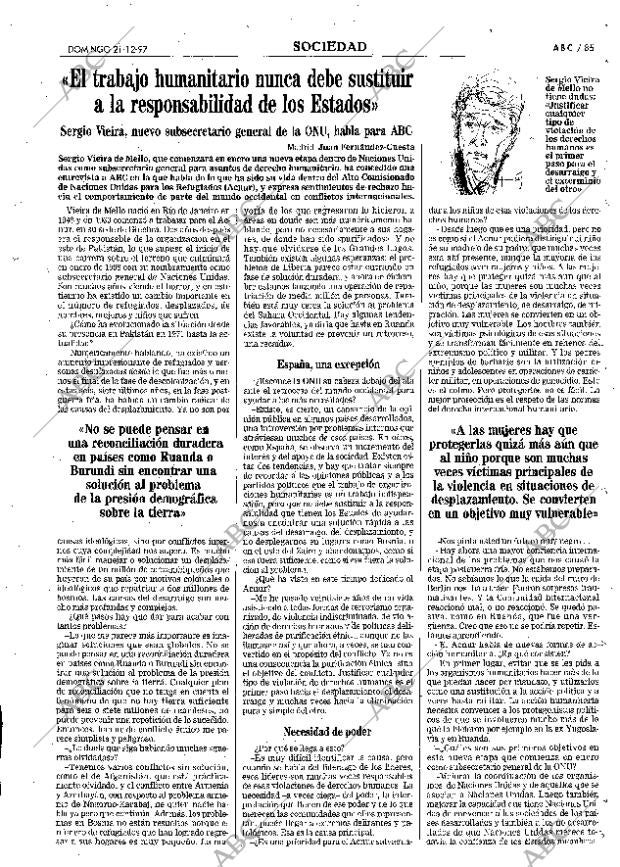 ABC MADRID 21-12-1997 página 85