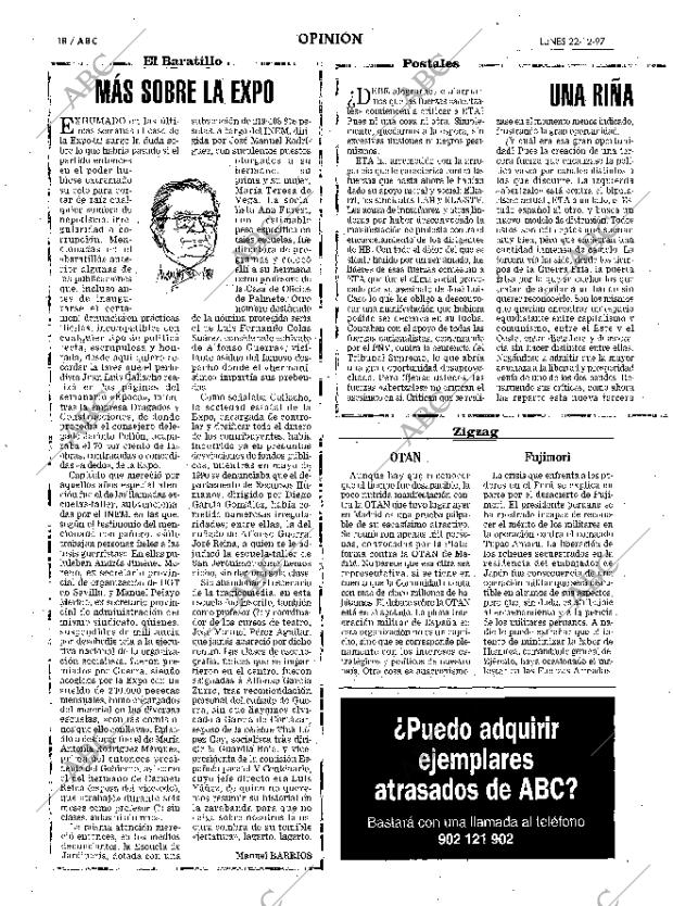 ABC MADRID 22-12-1997 página 18