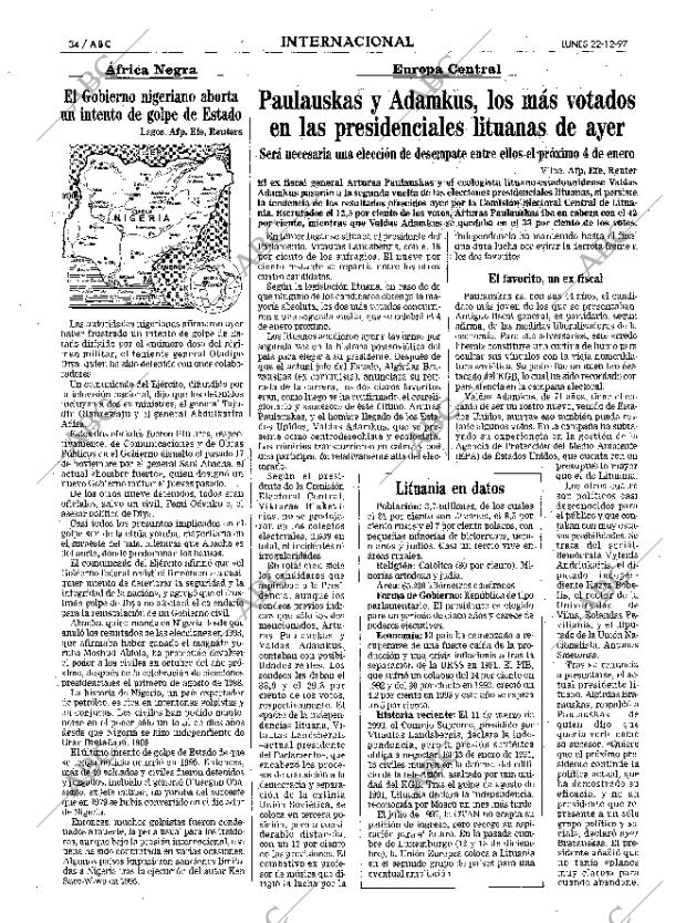 ABC MADRID 22-12-1997 página 34