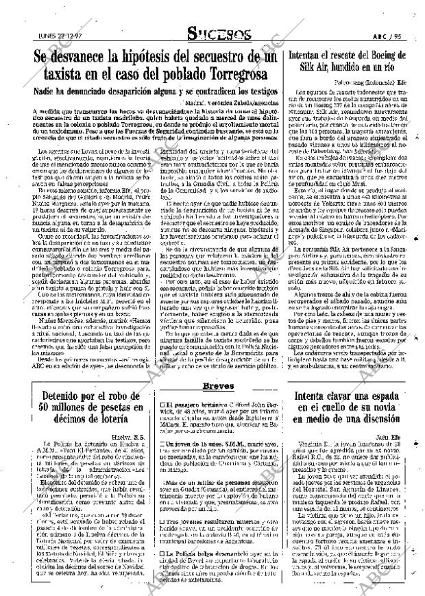 ABC MADRID 22-12-1997 página 95