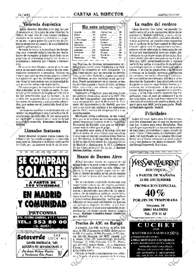 ABC MADRID 23-12-1997 página 24