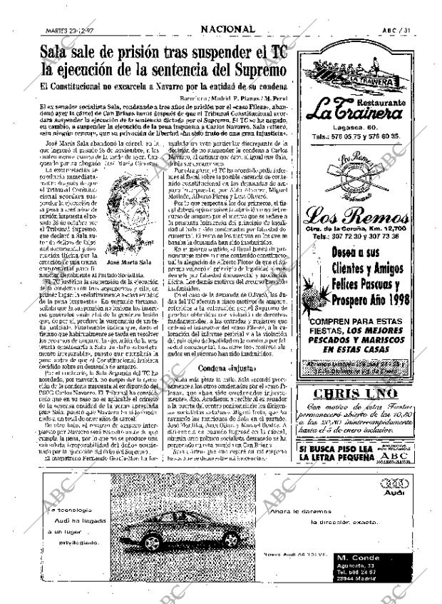 ABC MADRID 23-12-1997 página 31