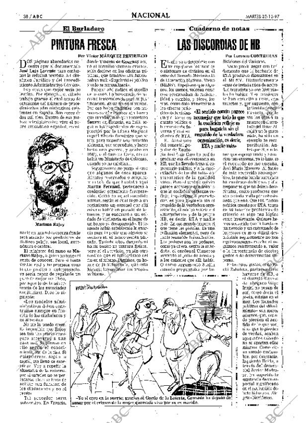 ABC MADRID 23-12-1997 página 38
