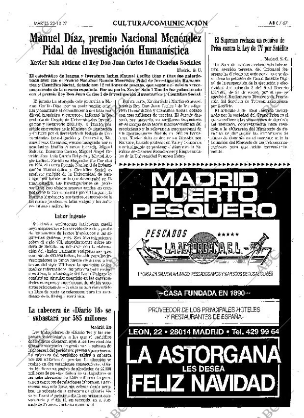 ABC MADRID 23-12-1997 página 67