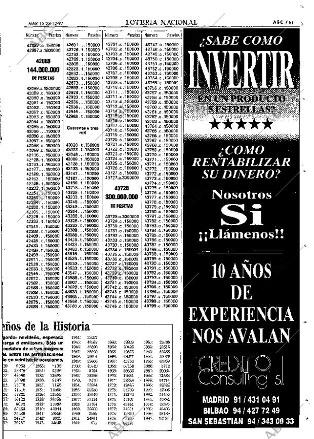 ABC MADRID 23-12-1997 página 81