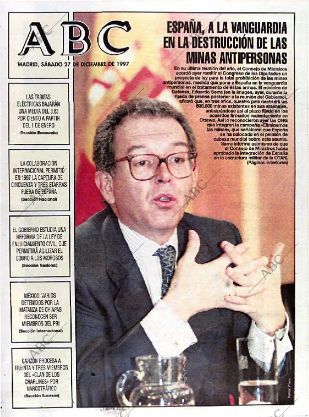 ABC MADRID 27-12-1997 página 1