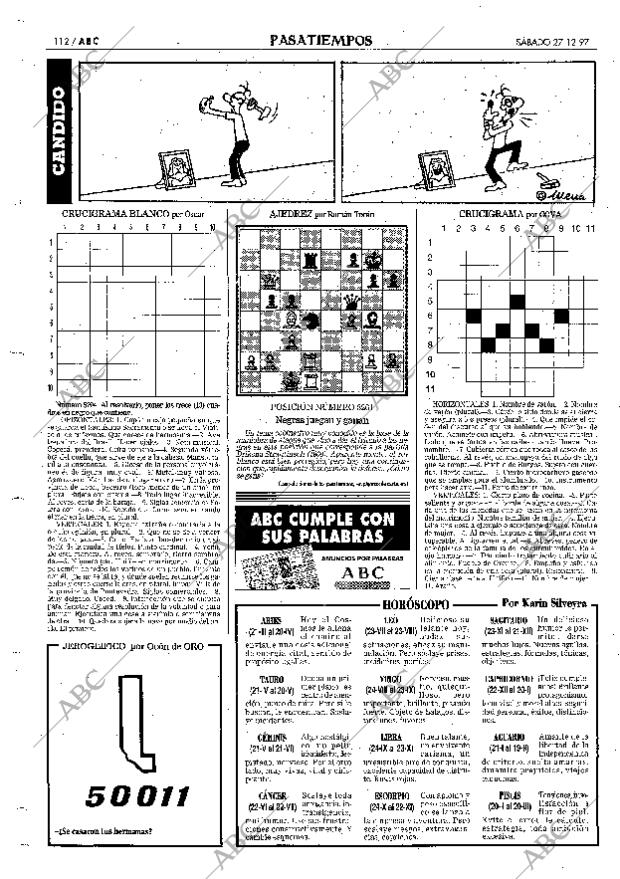 ABC MADRID 27-12-1997 página 112