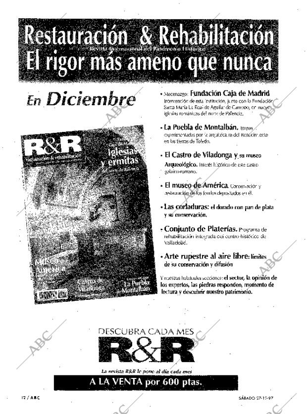 ABC MADRID 27-12-1997 página 12