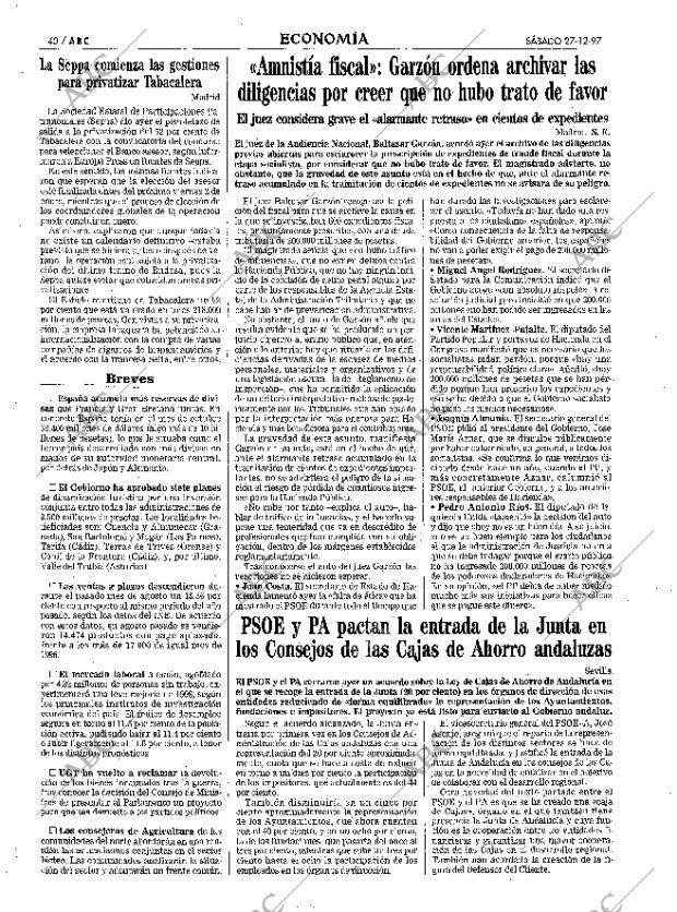 ABC MADRID 27-12-1997 página 40