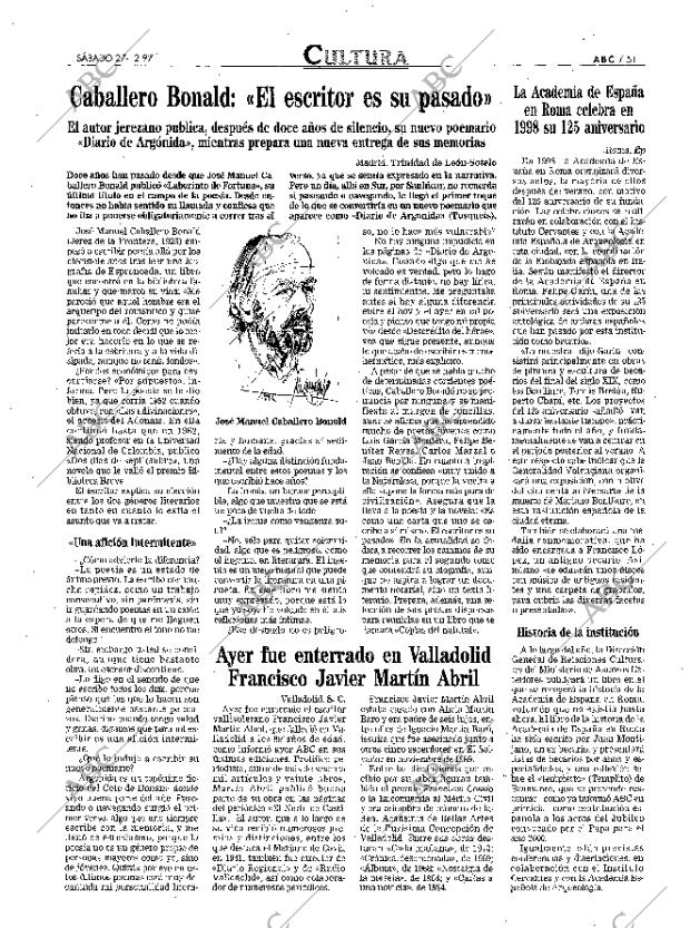 ABC MADRID 27-12-1997 página 51