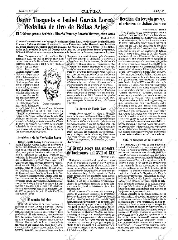 ABC MADRID 27-12-1997 página 53