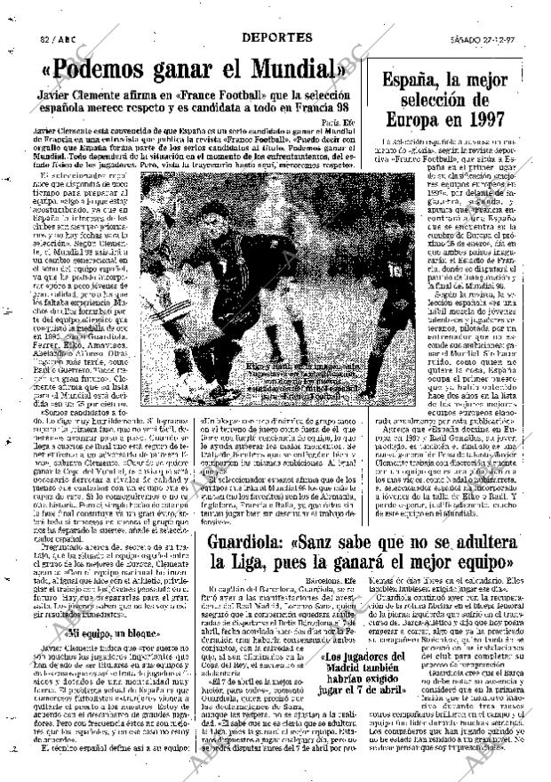 ABC MADRID 27-12-1997 página 82