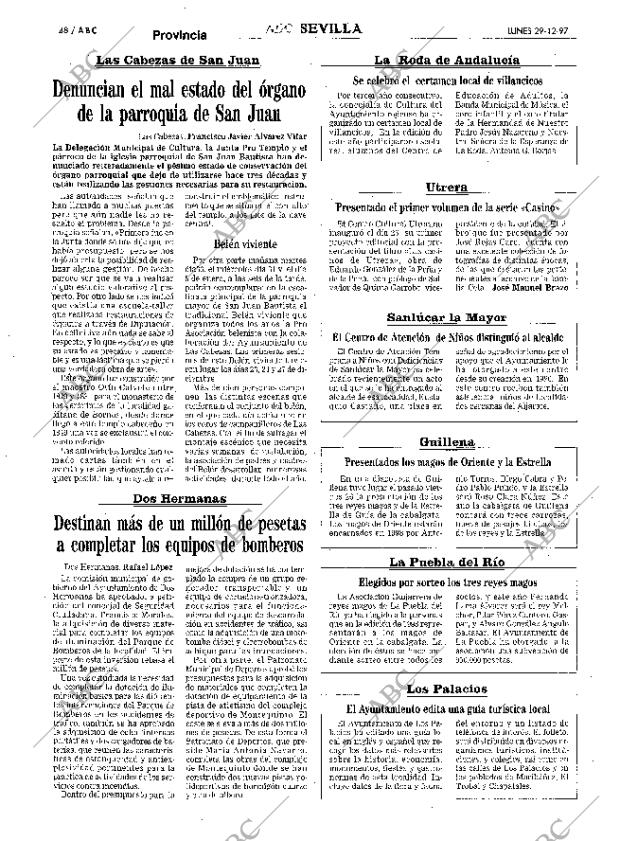 ABC SEVILLA 29-12-1997 página 48