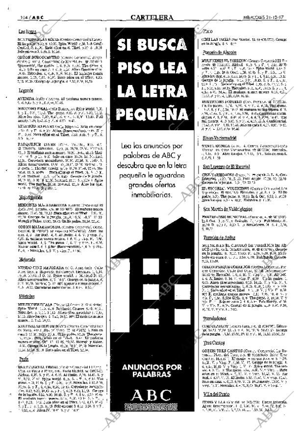 ABC MADRID 31-12-1997 página 104