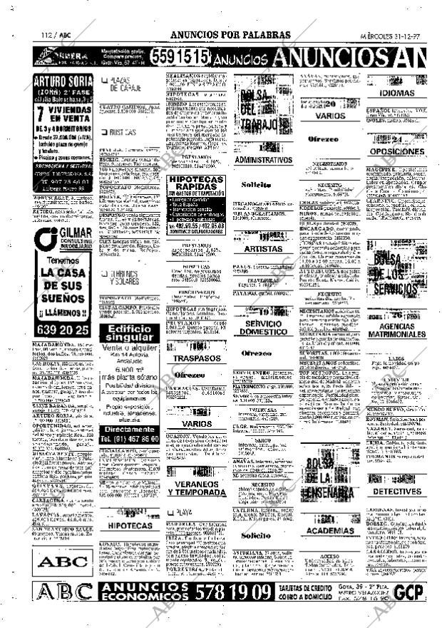 ABC MADRID 31-12-1997 página 112