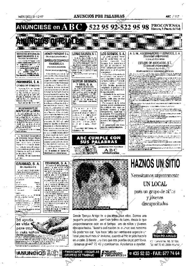 ABC MADRID 31-12-1997 página 117