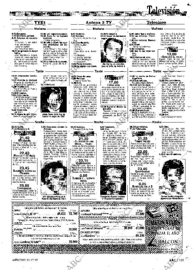 ABC MADRID 31-12-1997 página 133