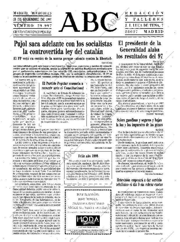 ABC MADRID 31-12-1997 página 15
