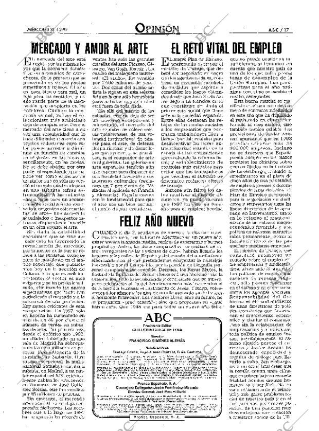 ABC MADRID 31-12-1997 página 17