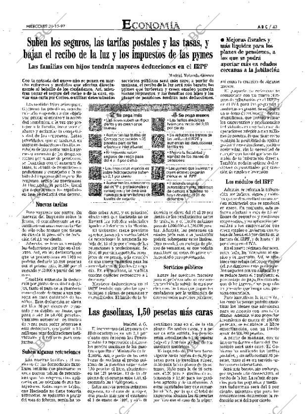 ABC MADRID 31-12-1997 página 43