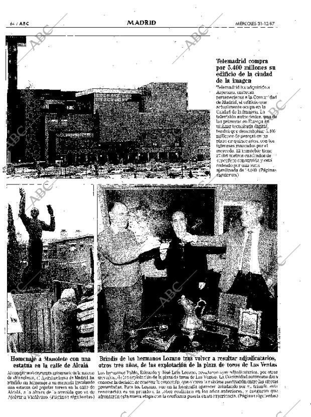 ABC MADRID 31-12-1997 página 64
