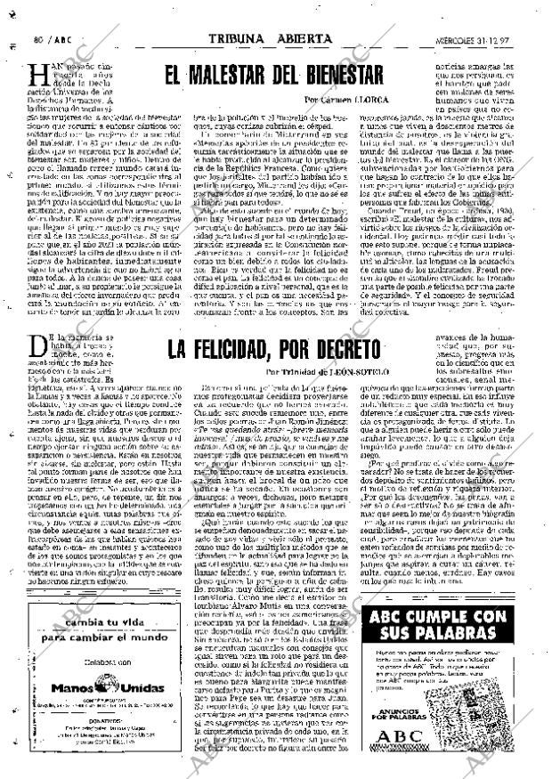 ABC MADRID 31-12-1997 página 80