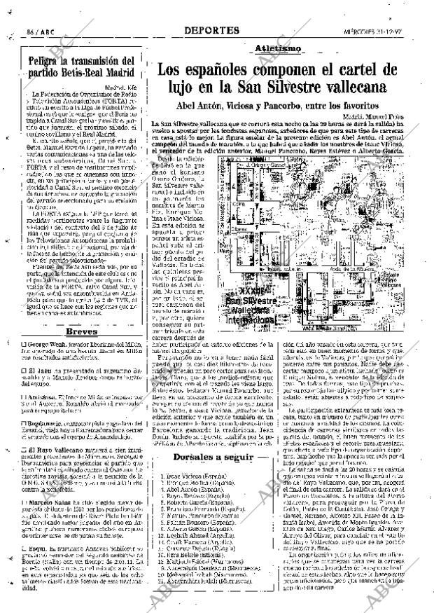 ABC MADRID 31-12-1997 página 86