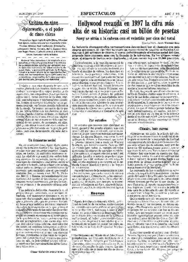 ABC MADRID 31-12-1997 página 95