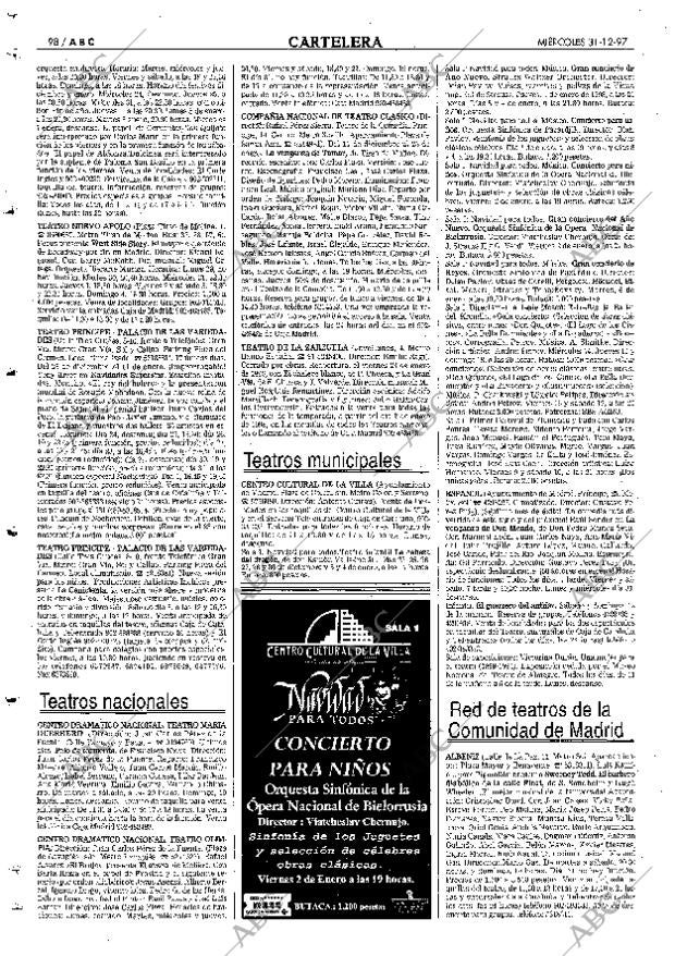 ABC MADRID 31-12-1997 página 98