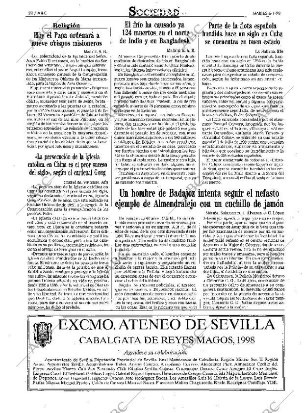 ABC SEVILLA 06-01-1998 página 32