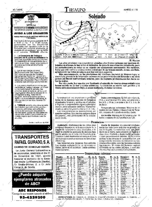 ABC SEVILLA 06-01-1998 página 40