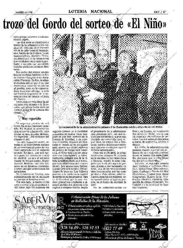 ABC SEVILLA 06-01-1998 página 47