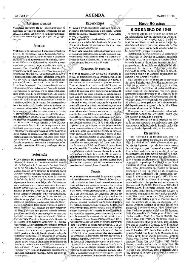 ABC SEVILLA 06-01-1998 página 56