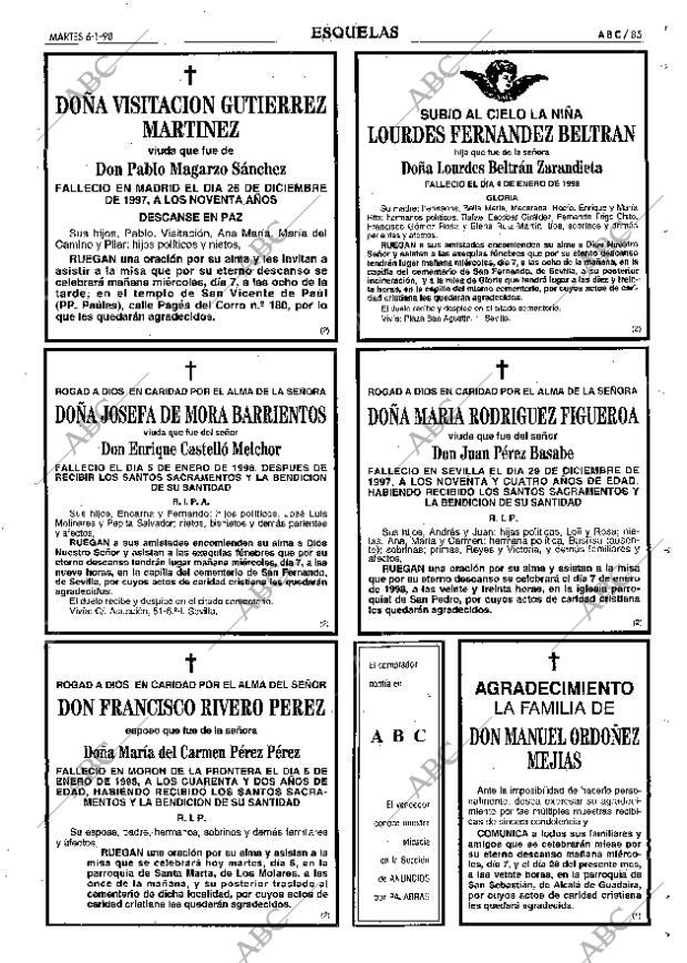 ABC SEVILLA 06-01-1998 página 85