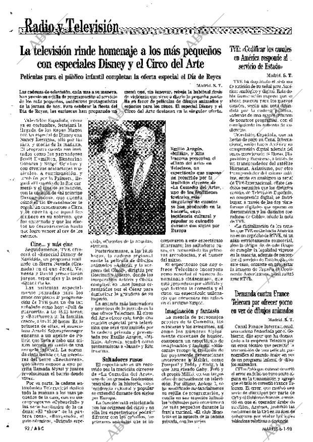 ABC SEVILLA 06-01-1998 página 92