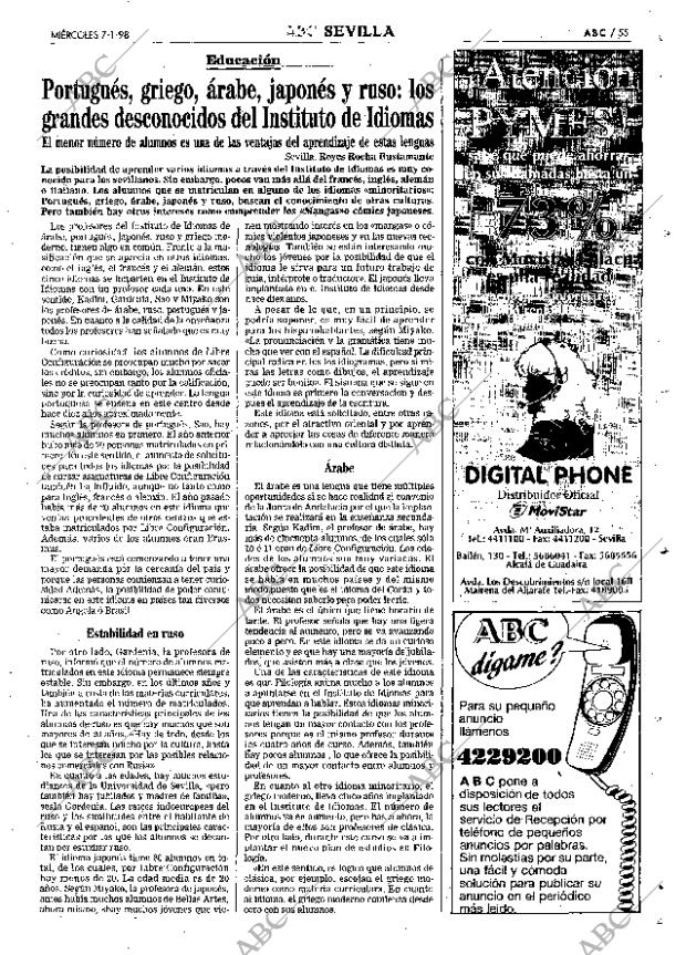 ABC SEVILLA 07-01-1998 página 55