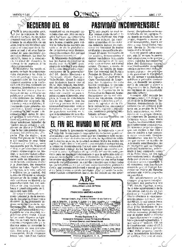 ABC MADRID 09-01-1998 página 17