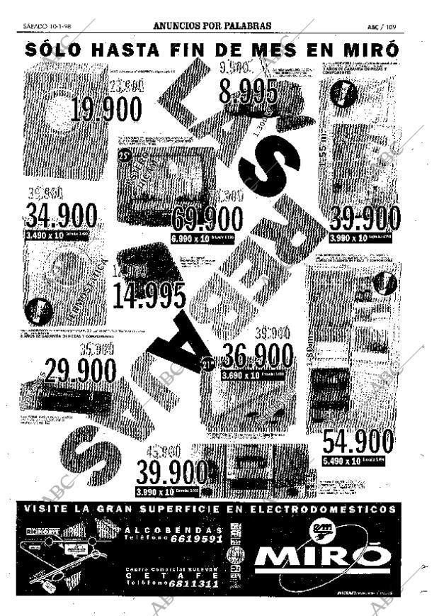ABC MADRID 10-01-1998 página 109