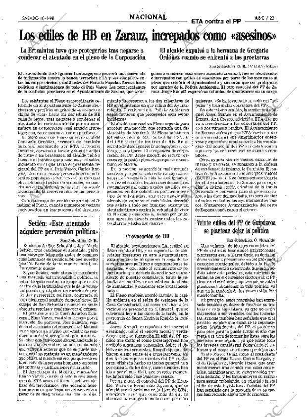 ABC MADRID 10-01-1998 página 23
