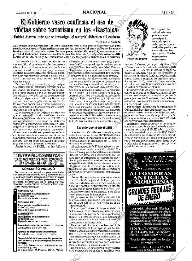 ABC MADRID 10-01-1998 página 29