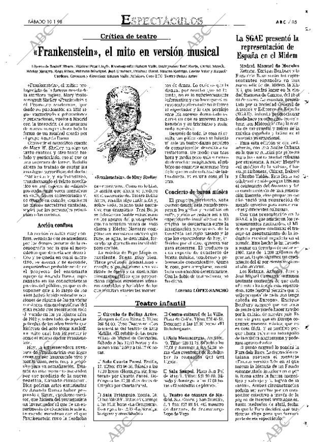 ABC MADRID 10-01-1998 página 85