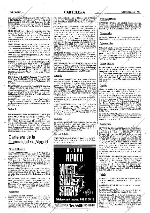 ABC MADRID 14-01-1998 página 104