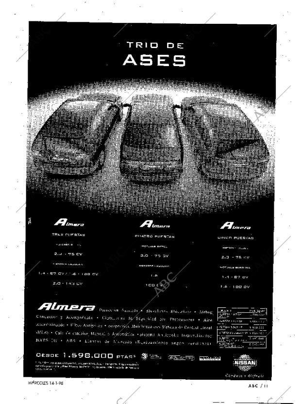 ABC MADRID 14-01-1998 página 11