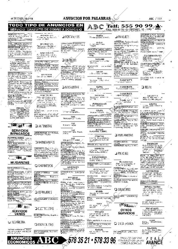 ABC MADRID 14-01-1998 página 119