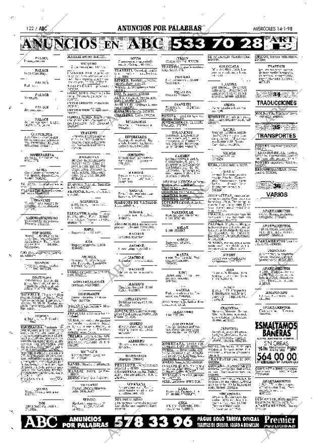ABC MADRID 14-01-1998 página 122