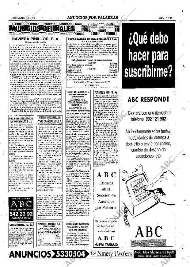 ABC MADRID 14-01-1998 página 125